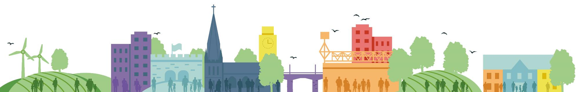 colourful city outline<br />
