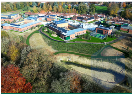 birds-eye view of countryside